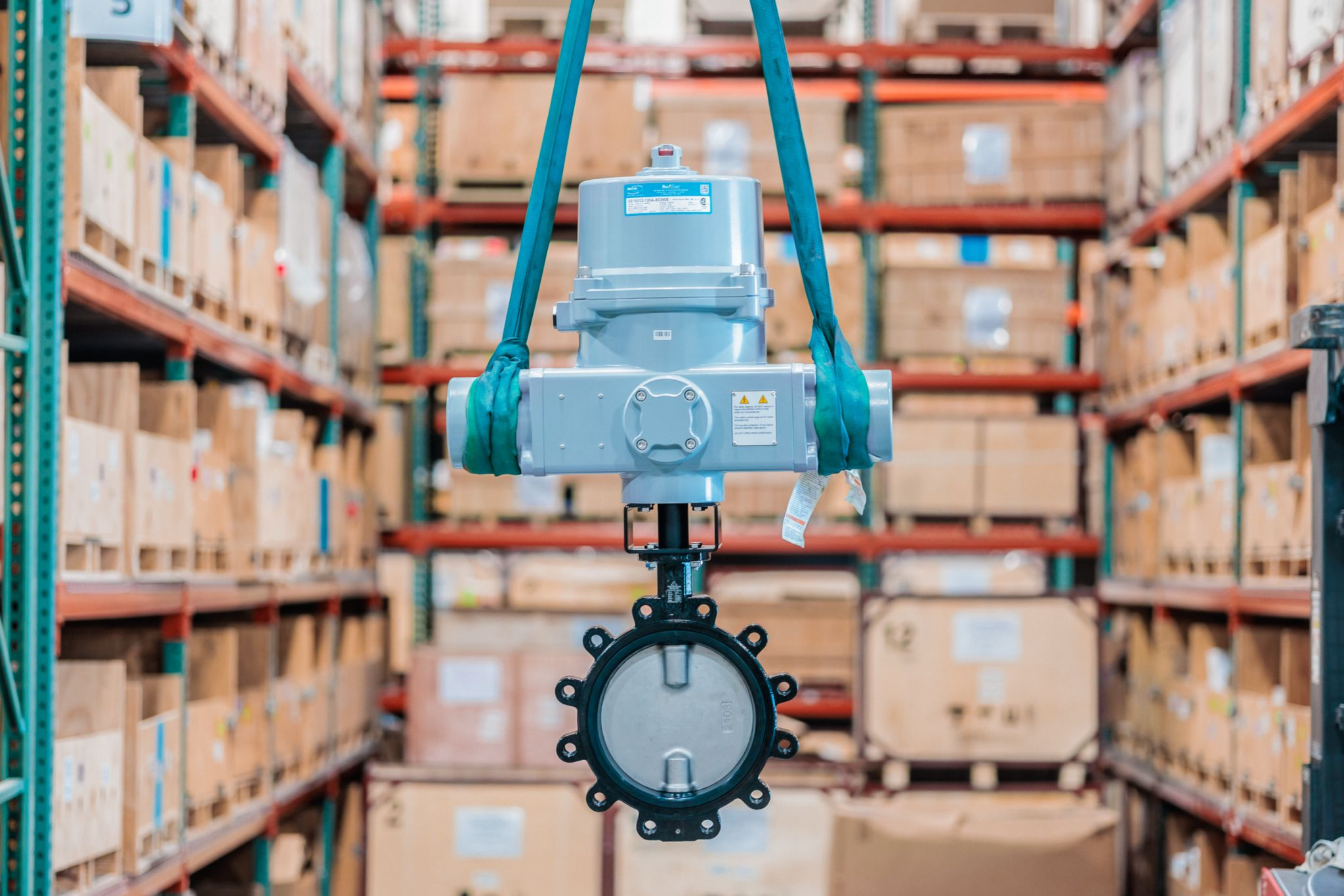 Max-Electric Spring Return Actuator w/ 10″ Delta T Lug Resilient Butterfly Valves